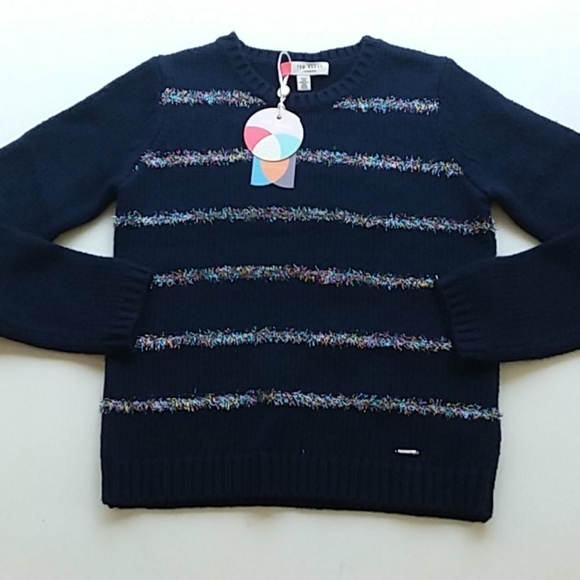 Ted Baker 1 small tintor tinsel striped sweater new with tags - Picture 7 of 12